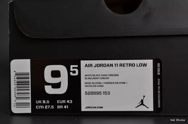 528895-153 Concord Retro Breathable 712 Low Jordan 11 0623